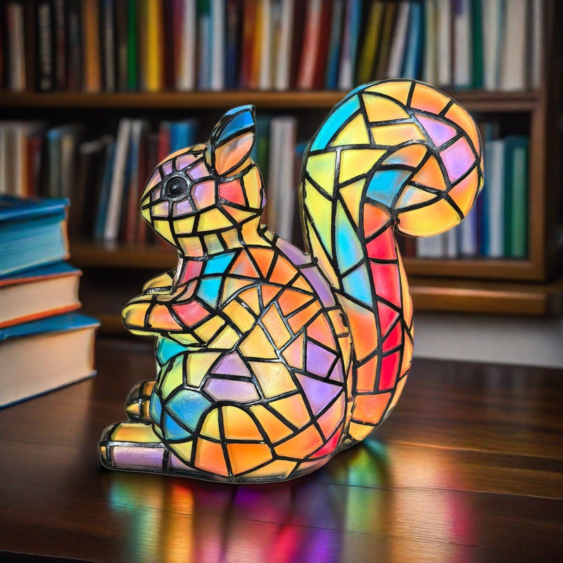 Pompon - Magical Squirrel Glass Lamp