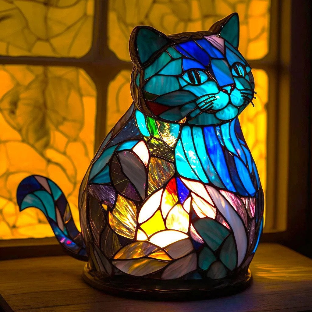 Nala – Colored Glass Magic Lamp for Cats