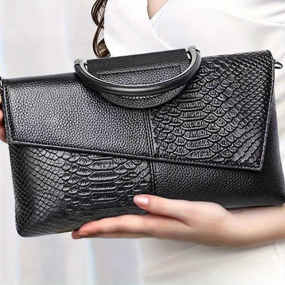 Cassandra | Crocodile Pattern Elegant Handbag