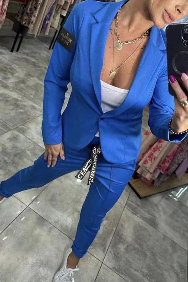Zyora™ – Set su misura con giacca morbida e pantaloni jogger casual