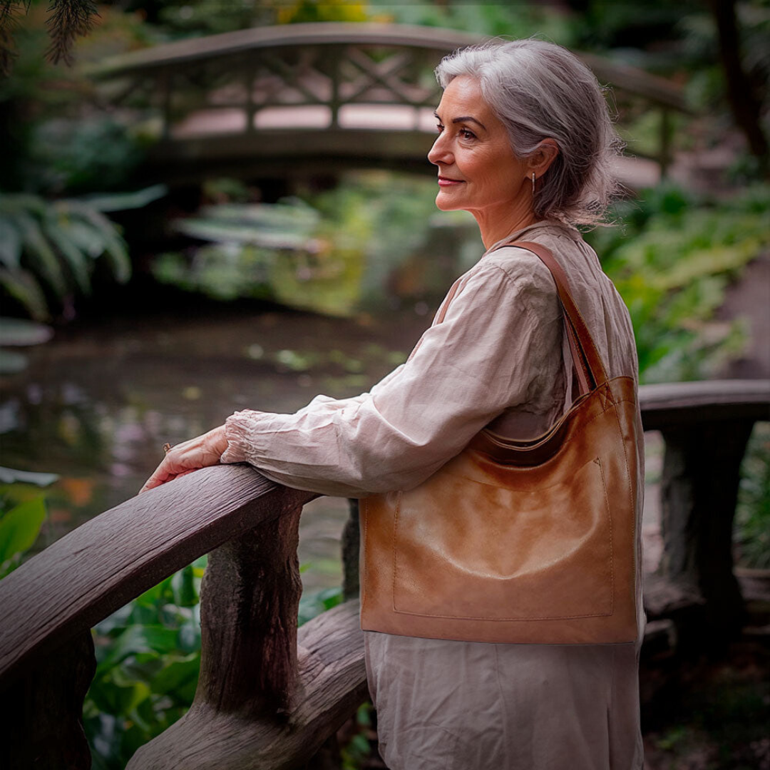 Marigold | Squisita Luxury Shoulder Bag in Soft Material