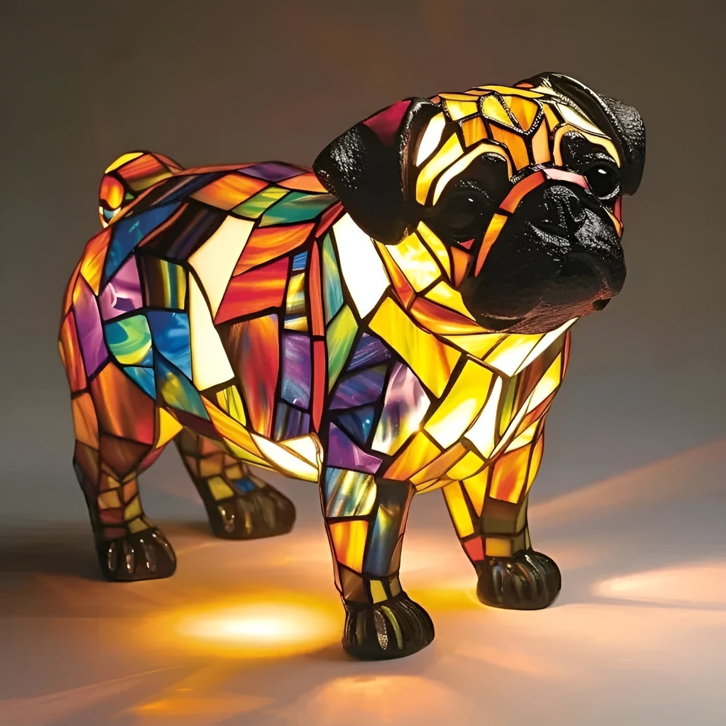 Praline – Happy Burst Lamp of the French Bulldog