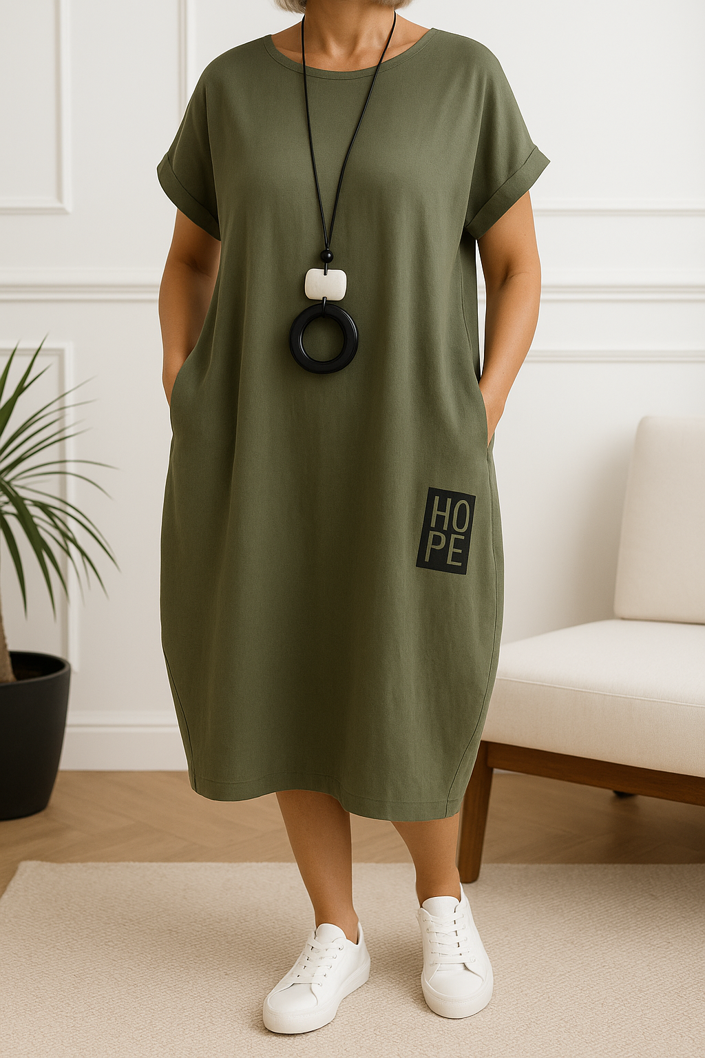 Clara – Abito Estivo Stampato con Tasche