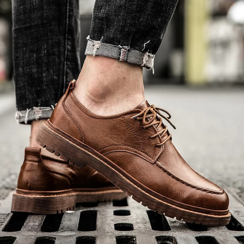 Westwell Genuine Leather Low-Cut Shoes