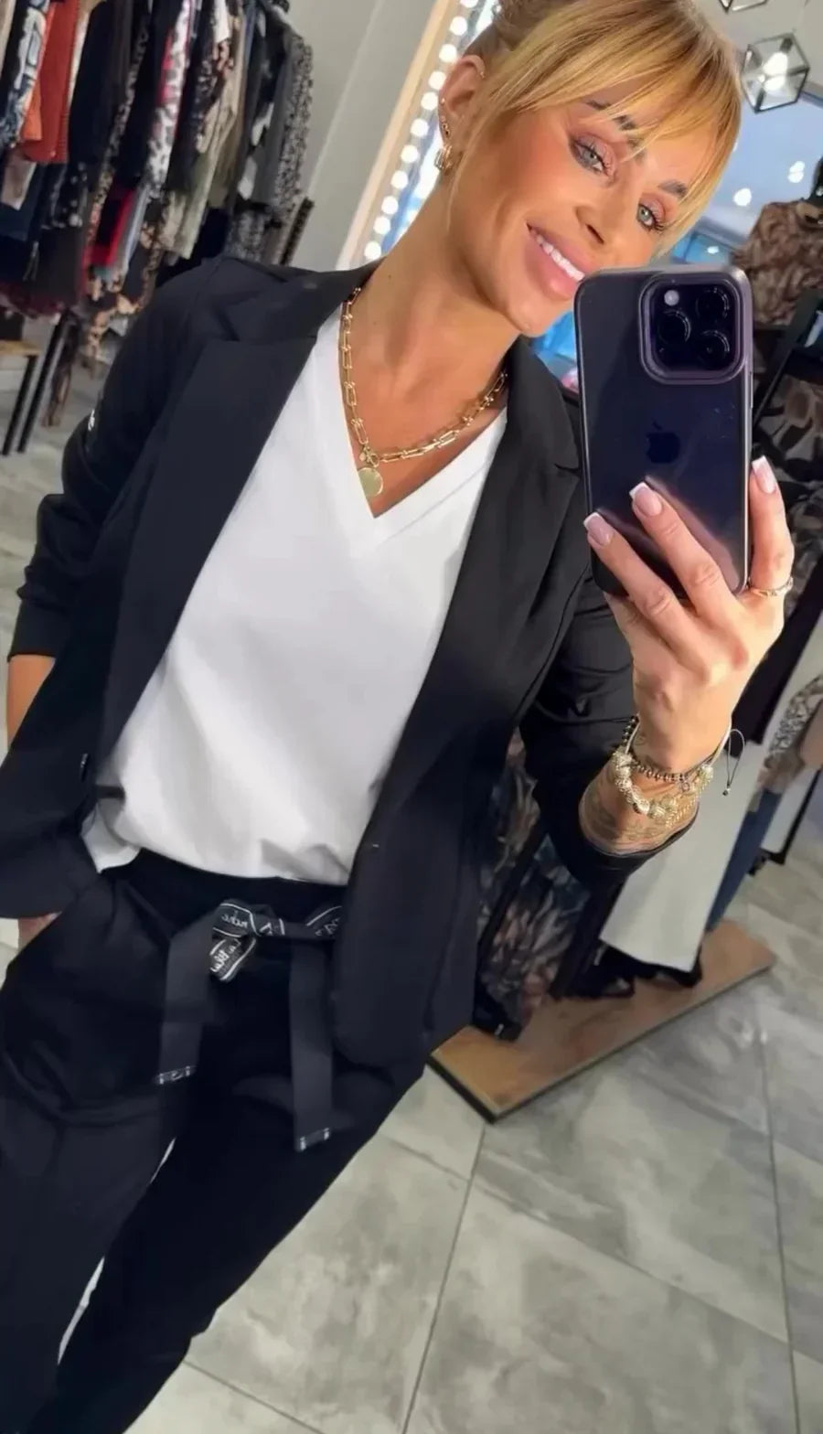 Zyora™ – Set su misura con giacca morbida e pantaloni jogger casual