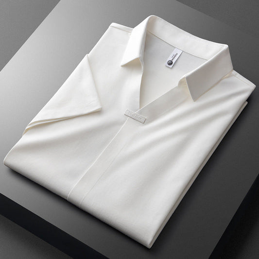 Cornelio - Polo Shirt in Cotone e Seta
