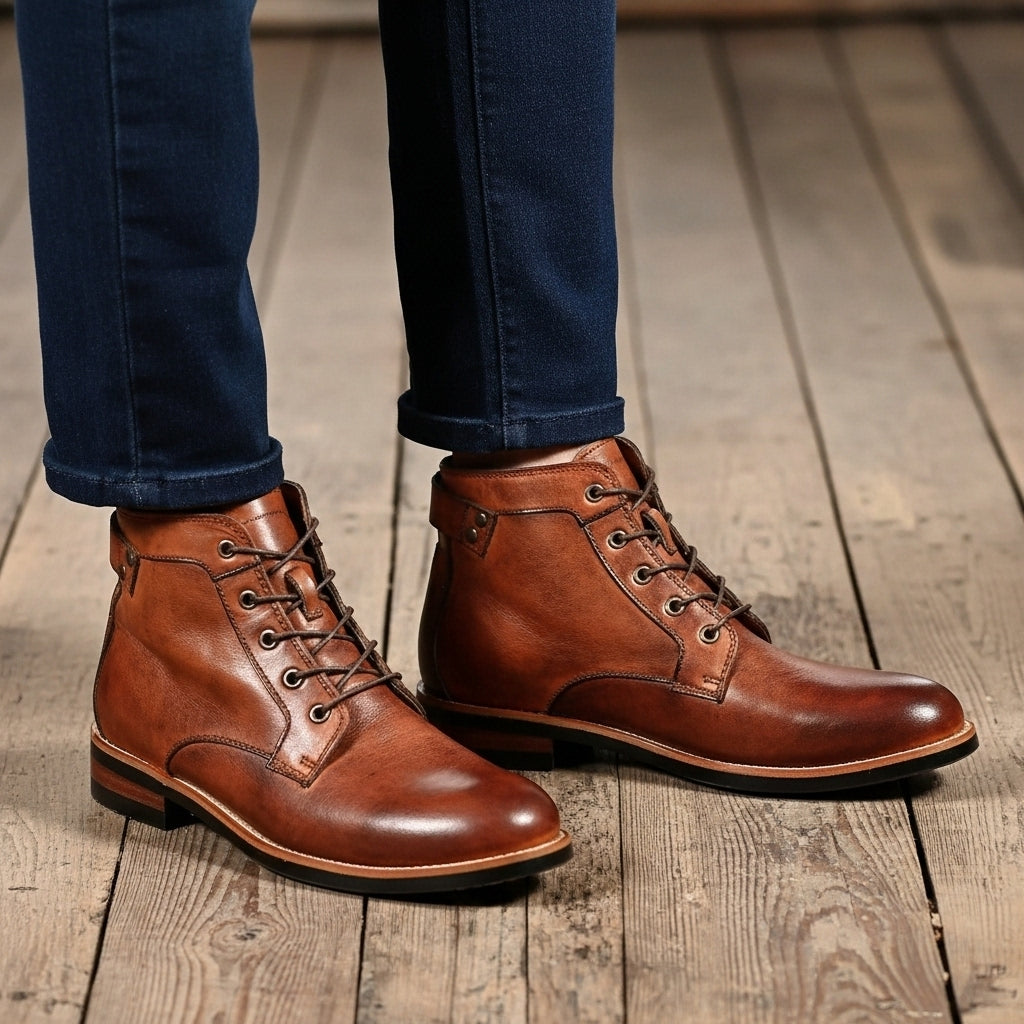 Fanum | Men's Round Toe Retro Boots