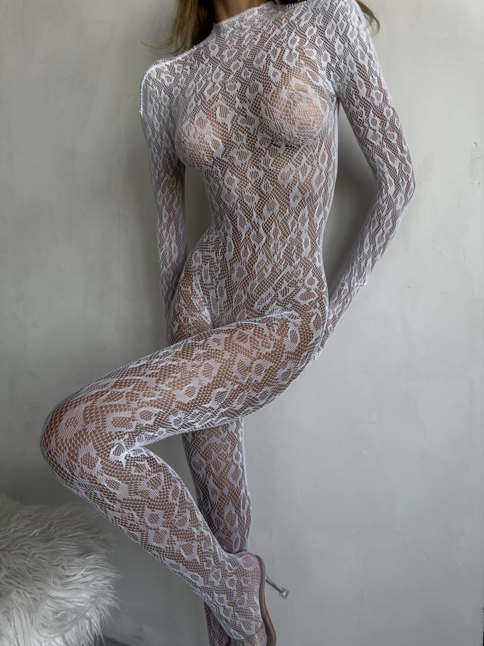 Chloé™ | Sensual Lace Bodystocking
