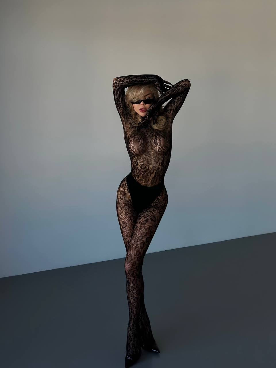 Chloé™ | Sensual Lace Bodystocking