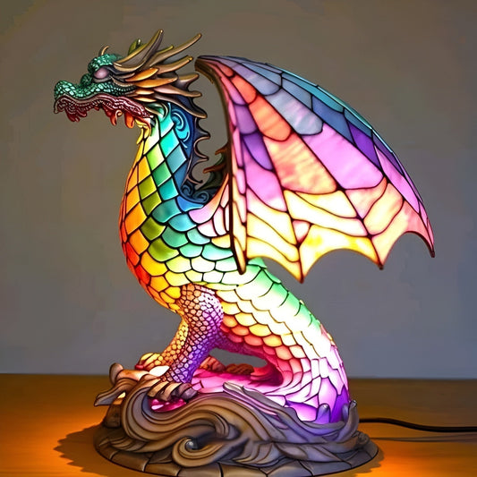 Gribouille – Magical Dragon Glass Lamp