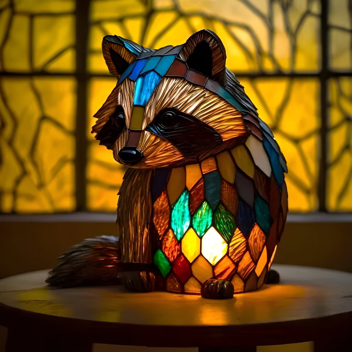 Grease – Magical Raccoon Glass Lamp