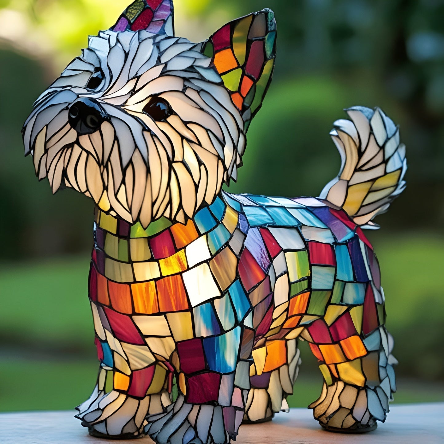Toutou – Magical Colored Glass Dog Lamp