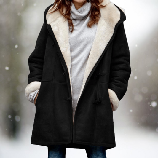 Giacca in pile calda ed elegante