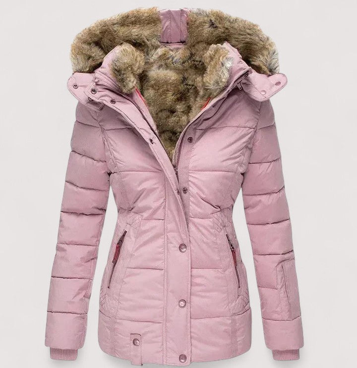 Marylin™ – Warm winter coat with fur lining