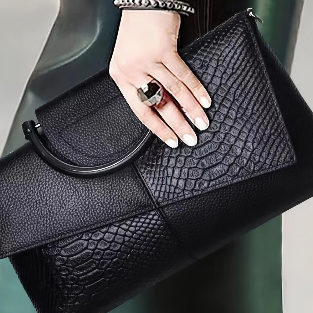 Cassandra | Crocodile Pattern Elegant Handbag