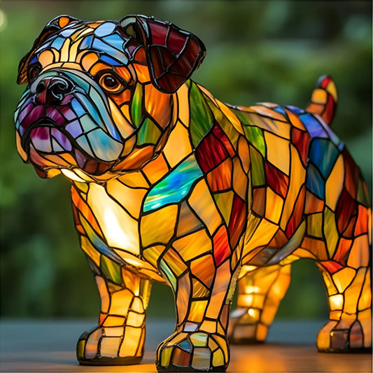 Papou – Magical Colored Glass Dog Lamp