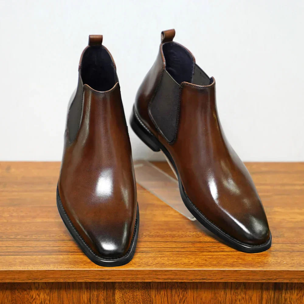 Pio | Italian Leather Chelsea Ankle Boots
