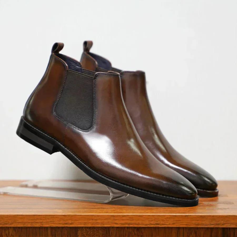 Pio | Italian Leather Chelsea Ankle Boots