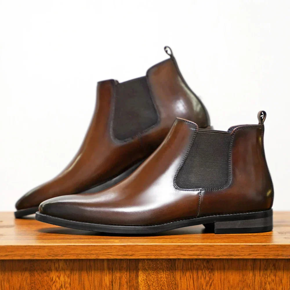 Pio | Italian Leather Chelsea Ankle Boots