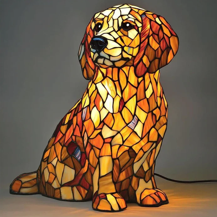 Pompom - Golden Retriever Spiritual Lamp